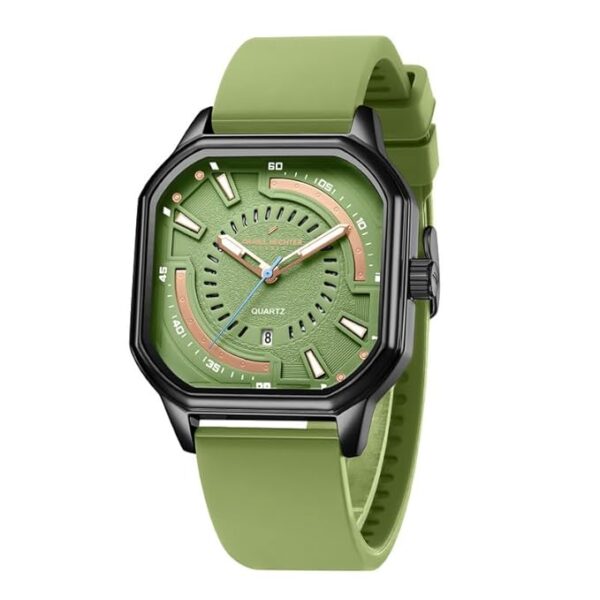 51l2aE-9qXL._SX679_ Daniel Hechter Paris Rivoli Collection Modern Analog Watch for Men with Octagon Dial and Silicon Band-DHM1003