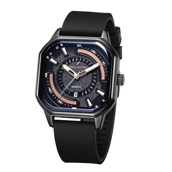 71Q9JigBJCL._SX679_ Daniel Hechter Paris Rivoli Collection Modern Analog Watch for Men with Octagon Dial and Silicon Band-DHM1003