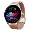 Titan Crest 1.43” AMOLED Smart Watch with BT Calling, AI Morning Briefs, Functional Crown, Health Tracking, Aluminium Body, 100+ Sports Modes, Smartwatch for Men and Women - Black Silicone Strap